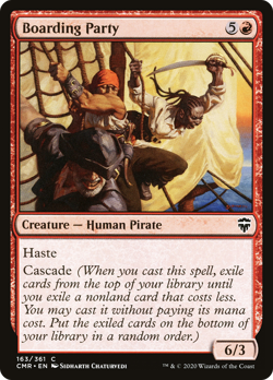 Boarding Party #163 (LP) Commander Legends CMR Magic MTG - Image 1
