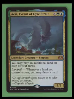 Aesi, Tyrant of Gyre Strait - Commander: Duskmourn: House of Horror - NM - MTG - Image 1