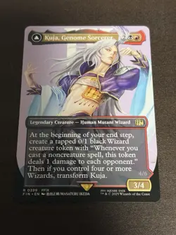MTG Kuja, Genome Sorcerer (Borderless) English Final Fantasy FIN NM R0399 - Image 1