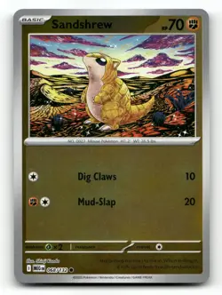 Sandshrew 068/132 - Mega Evolution Reverse Holo - Pokemon Card NM/M - Image 1