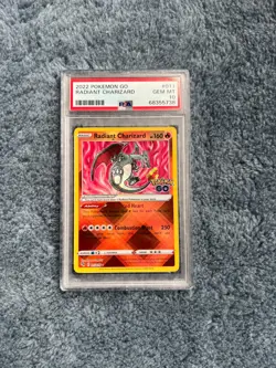 2022 Pokemon Radiant Charizard Pokemon GO 011/078 Holo Rare PSA GEM MINT 10 READ - Image 1