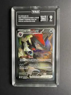 N’s Zoroark ex 185 TAG 9 2025 Pokemon JTG EN Special Illustration Rare - Image 1