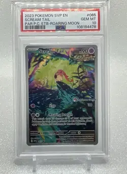Scream Tail Pokemon Center Stamped ETB SVP 065 Black Star Promo GEM MINT PSA 10 - Image 1
