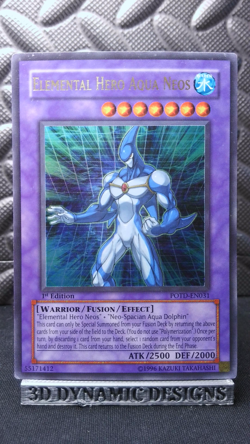 | Yugioh Elemental Hero Aqua Neos POTD-EN031 1st Edition Ultra Rare MP 🔥 | - Image 1