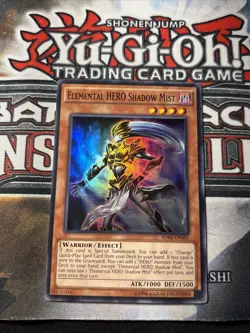 Yu-Gi-Oh! TCG Super Rare Elemental Hero Shadow Mist SDHS-EN001 - Image 1