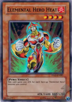 Moderately Played Elemental Hero Heat - PP02-EN007 - Super Rare - Unlimited Edit - Image 1