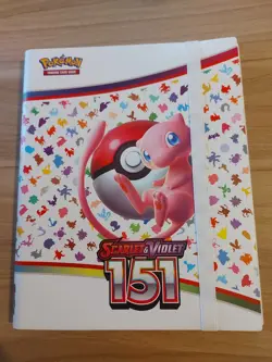 Pokemon Scarlet & Violet 151 Binder Folder 9 Pocket Lightly Used - Image 1