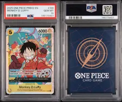 Monkey.D.Luffy OP07 109 One Piece The Best Vol 2 PRB02 Holo PSA 10 Gem Mint - Image 3