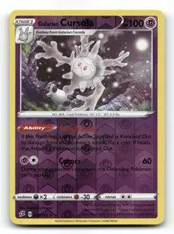 Galarian Cursola 079/192 - Rebel Clash Reverse Holo - Pokemon Card NM/M - Image 1