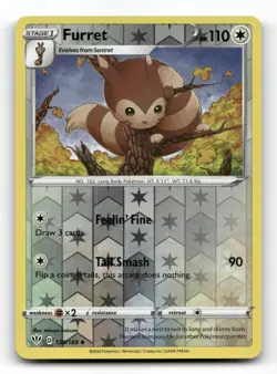 Furret 136/189 - Darkness Ablaze Reverse Holo - Pokemon Card NM/M - Image 1