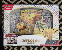 Pokemon 151 Box Zapdos EX Collection Box Scarlet & Violet TCG Sealed - Image 1