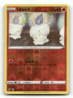 Litwick 031/192 - Rebel Clash Reverse Holo - Pokemon Card NM/M - Image 1
