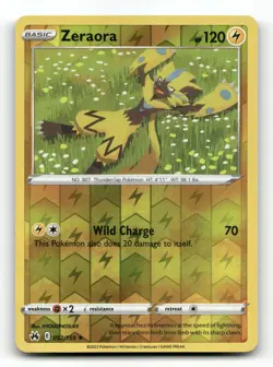 Zeraora 052/159 - Crown Zenith Reverse Holo - Pokemon Card NM/M - Image 1