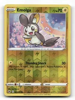 Emolga 047/159 - Crown Zenith Reverse Holo - Pokemon Card NM/M - Image 1