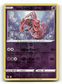Tapu Lele 064/159 - Crown Zenith Reverse Holo - Pokemon Card NM/M - Image 1