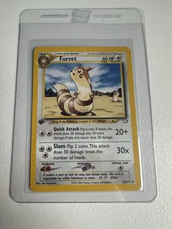 Furret 1st Edition Neo Genesis 35/111 WOTC Vintage Pokemon - Image 1