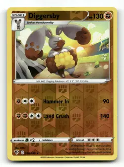 Diggersby 096/189 - Darkness Ablaze Reverse Holo - Pokemon Card NM/M - Image 1