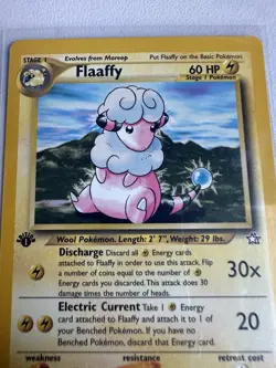 Flaaffy 1st Edition Neo Genesis 34/111 WOTC Vintage Pokemon - Image 2