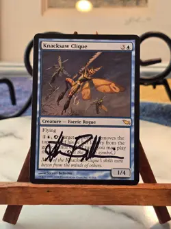 MTG Knacksaw Clique Shadowmoor Regular ARTIST PROOF SIGNED LP - Image 1