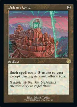 1x Defense Grid -- Retro Frame NM-Mint, English The Brothers' War: Retro Frame A - Image 1