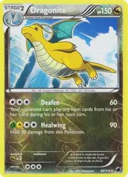 Pokemon TCG - Dragonite - 83/116 - Reverse Holo - B&W Plasma Freeze [Near Mint] - Image 1