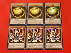3x The Winged Dragon Of Ra - Sphere Mode + 3x Lava Golem | Ultra Rares | YuGiOh! - Image 1
