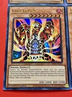 3x The Winged Dragon Of Ra - Sphere Mode + 3x Lava Golem | Ultra Rares | YuGiOh! - Image 3