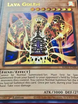 3x The Winged Dragon Of Ra - Sphere Mode + 3x Lava Golem | Ultra Rares | YuGiOh! - Image 4