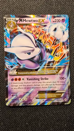 Pokemon TCG Mega Mewtwo EX 63/162 Breakthrough Holo - LP/NM - Image 2