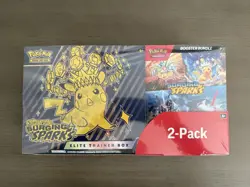 Pokemon TCG Surging Sparks ETB + Booster Bundle Costco 2-Pack - Sealed - Image 1