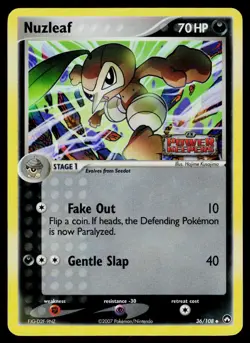 Nuzleaf Power Keepers 36/108 Reverse Holo Uncommon Stamped 2007 - Pokemon Card - Image 1