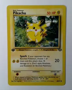 Pokemon Cards Pikachu 60/64 1st Edition Jungle Common - Image 1