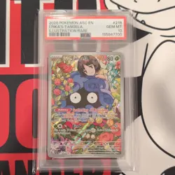 Pokemon Erika's Tangela IR Holo 218/217 Ascended Heroes EN PSA 10 - Image 1