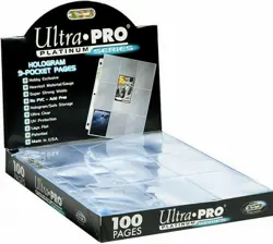 ULTRA PRO 3 RING COBALT BINDER ALBUM +100 PLATINUM 9 POCKET PAGES SLEEVE POKEMON 74427158637 - Image 3
