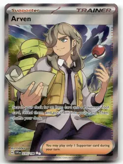 Arven 235/198 Ultra Rare Scarlet & Violet Pokemon Holo Near Mint - Image 1