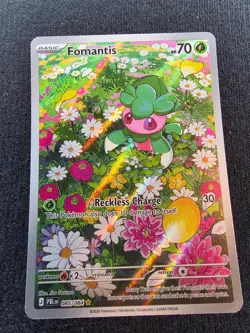 Fomantis 085/084 Illustration Rare Pitch Black Pokemon Holo Near Mint - Image 1