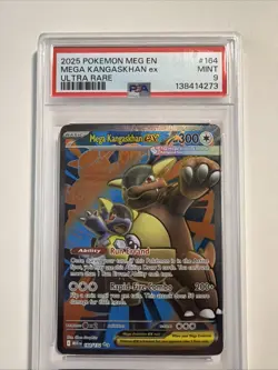 2025 POKEMON MEG EN-MEGA EVOLUTION ULTRA RARE #164 MEGA KANGASKHAN EX PSA 9 - Image 1