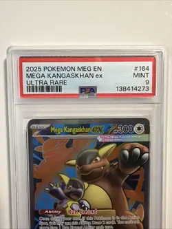 2025 POKEMON MEG EN-MEGA EVOLUTION ULTRA RARE #164 MEGA KANGASKHAN EX PSA 9 - Image 4