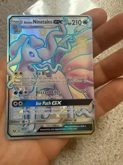 Alolan Ninetales GX Shiny Hidden Fates: Shiny Vault SV53/SV94 LP Pokemon TCG - Image 2