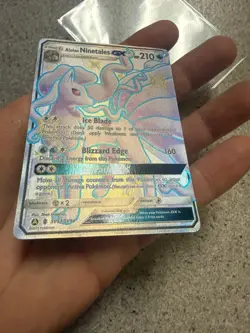 Alolan Ninetales GX Shiny Hidden Fates: Shiny Vault SV53/SV94 LP Pokemon TCG - Image 3