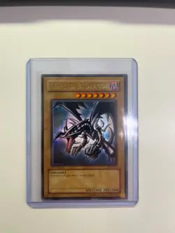 2002 Red-eyes Black Dragon LOB-070 Ultra Rare 1st Ed (Foil Shift) Yugioh PSA 4 - Image 3