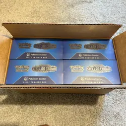 CASE! 4 x Stellar Crown Pokemon Center Elite Trainer Box ETB! S&V Unsealed! - Image 1