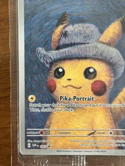 Pokemon X Van Gogh Pikachu With Grey Felt Hat Sealed 085 Promo Read Description - Image 5