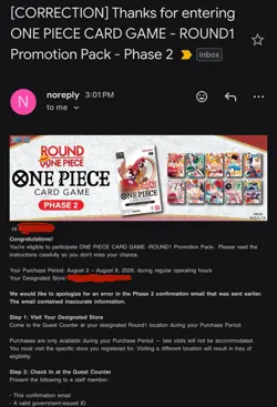 One Piece x Round 1 Promo Pack x10 - One Piece TCG Promos CONFIRMED SHIPS 8/08 - Image 1