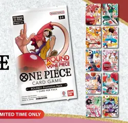 One Piece x Round 1 Promo Pack x10 - One Piece TCG Promos CONFIRMED SHIPS 8/08 - Image 2