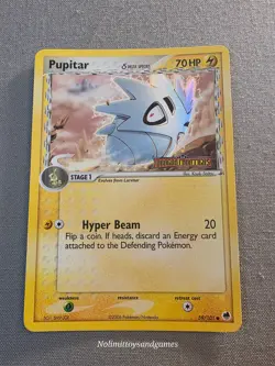 Pokemon Pupitar Reverse Holo 59/101 EX Dragon Frontiers Stamped Free Shipping - Image 1