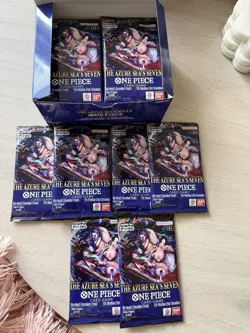 One Piece Azure Sea's Seven OP14-EB04 English 6 Booster Loose Packs!!! - Image 1