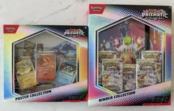 Pokemon TCG Prismatic Evolutions Binder Collection AND Poster Collection SEALED - Image 1
