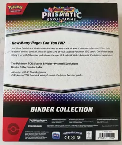 Pokemon TCG Prismatic Evolutions Binder Collection AND Poster Collection SEALED - Image 4