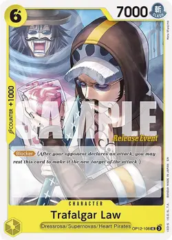 Trafalgar Law (106) - OP12 / English / Near Mint One Piece TCG - Image 1
